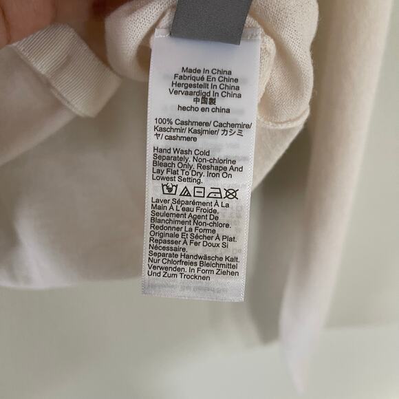 NWT J. Crew Featherweight Cashmere Cardigan Cream (XS) - Picture 8 of 8